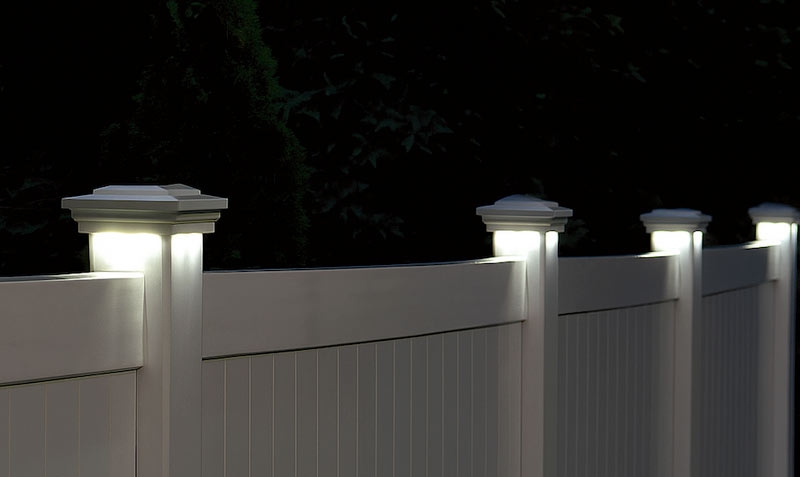 Brighten Your Property with LED Vinyl Fence Post Caps