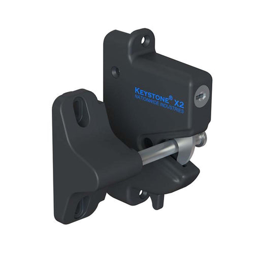 Keystone® X2 External Mount Latch - One-Sided for Vinyl, Ornamental or Wood Fence Gates - BUY PER PIECE (EACH)