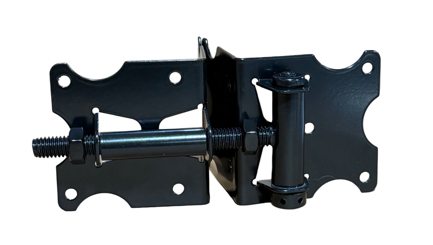 3-1/2" x 3-1/2" x 1-1/4" Multi-Adjustable Self-Closing Hinges for Vinyl Fence Gates