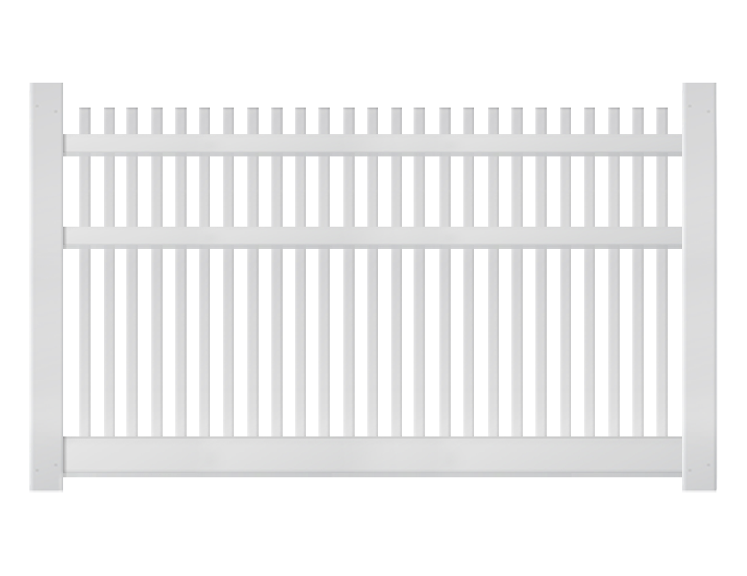 5' Classic Routed Picket Fence Panel For Vinyl Fences