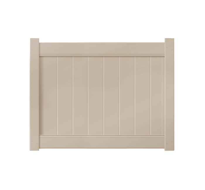 5' x 4' Sandstone Single Swing Vinyl Gate For Vinyl Fences