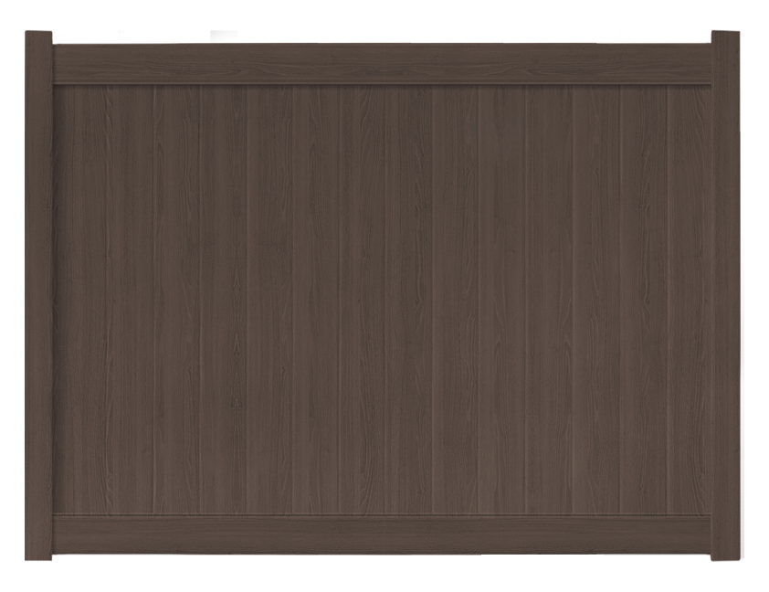 6' Tall x 8' Wide Privacy Fence Panel Woodlands Series For Vinyl Fences