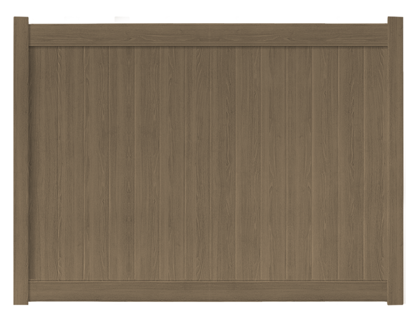 6' Tall x 8' Wide Privacy Fence Panel Woodlands Series For Vinyl Fences