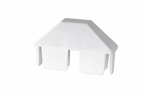 7/8" x 3" Dog Ear Picket Cap For Vinyl Fences - BUY PER PIECE (EACH) / White