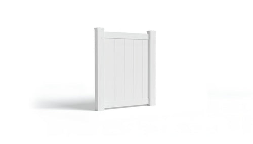 4' Tall x 3' Wide Single Swing Vinyl Gate For Vinyl Fences (AFC-001) - White