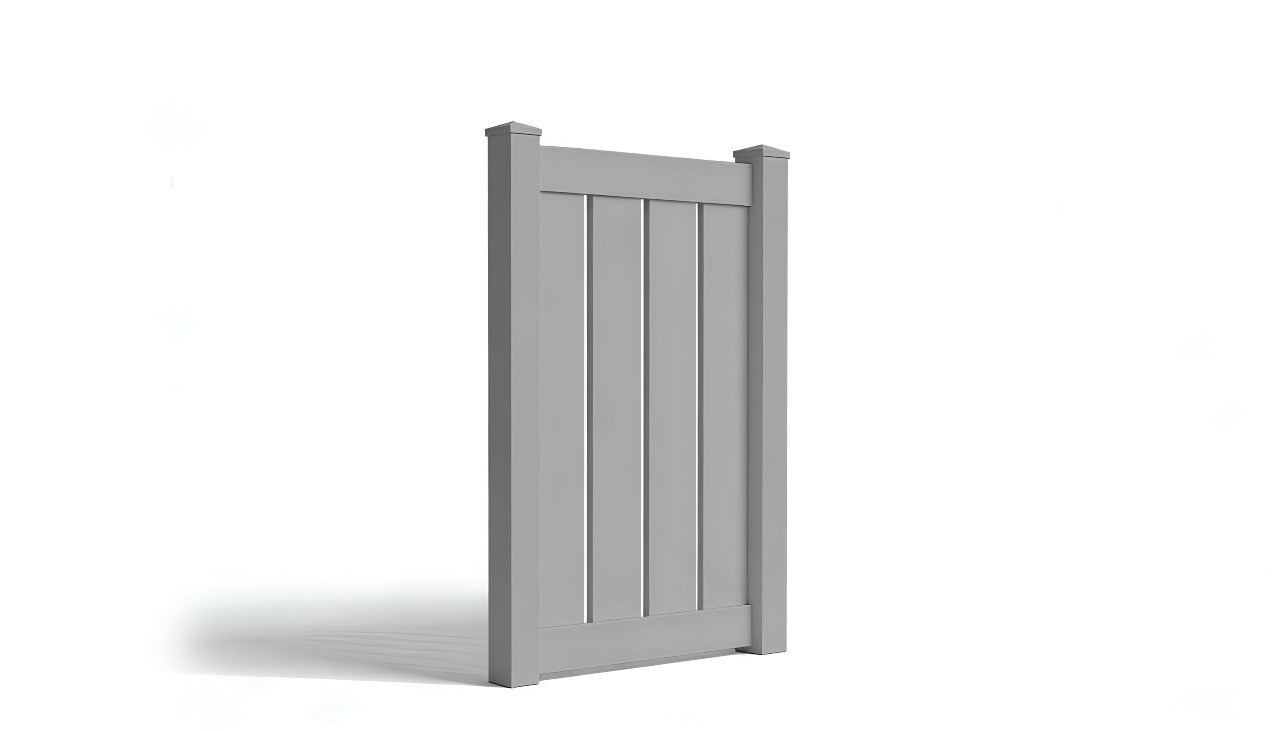 5' Tall x 3' Wide Single Swing Vinyl Gate For Vinyl Fences (AFC-006)