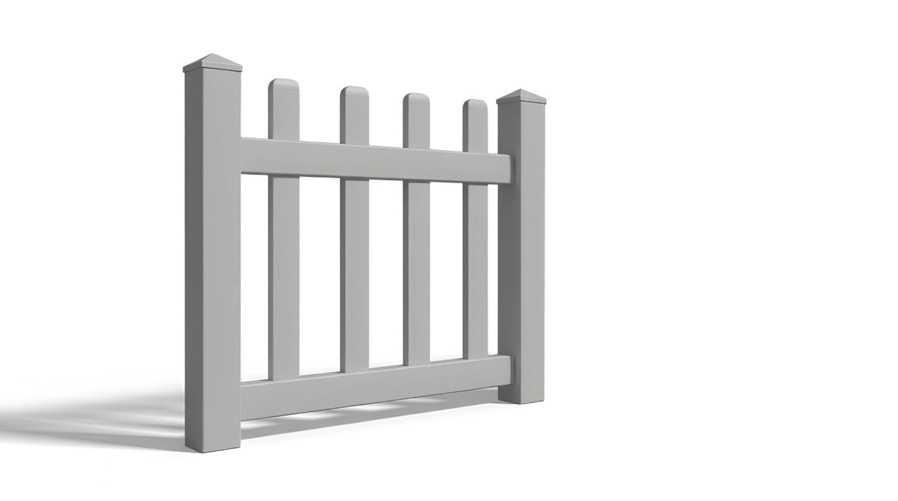 3' Tall x 3' Wide Single Swing Vinyl Gate For Vinyl Fences (AFC-11)