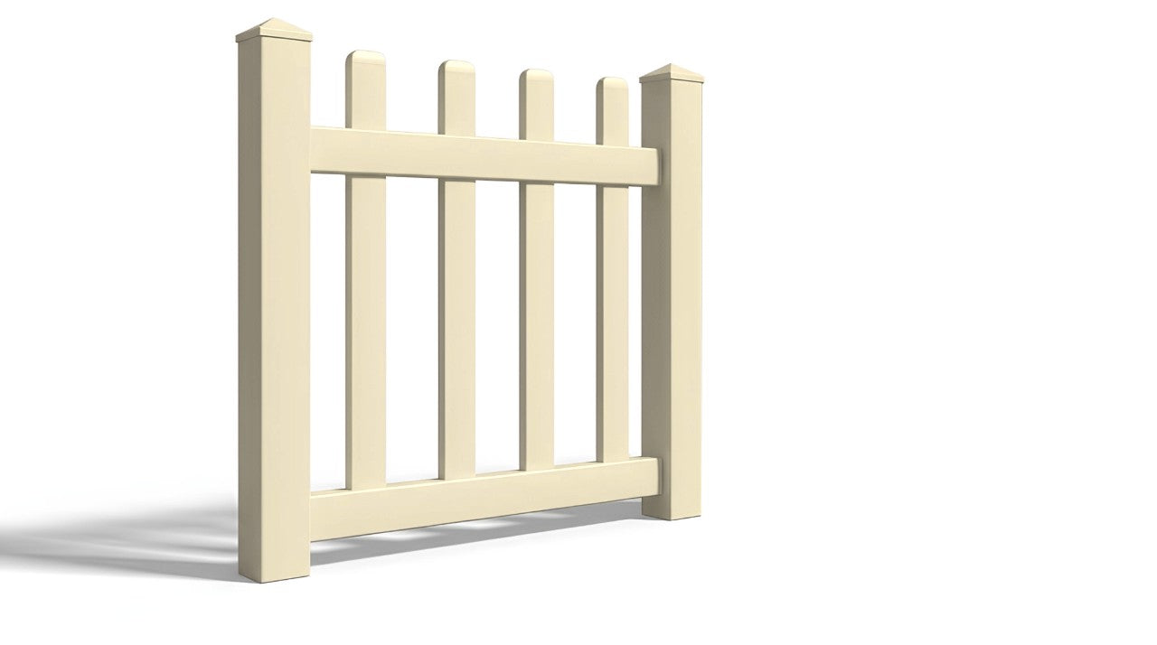 4' Tall x 3' Wide Single Swing Vinyl Gate For Vinyl Fences (AFC-15)
