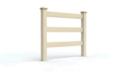 5' Tall x 4' Wide Single Swing Vinyl Gate For Vinyl Fences (AFC-19A) - Tan