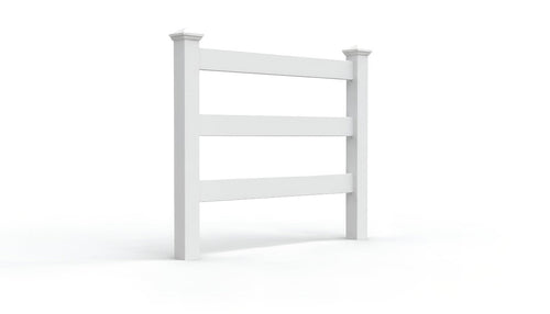 5' Tall x 4' Wide Single Swing Vinyl Gate For Vinyl Fences (AFC-19A) - White