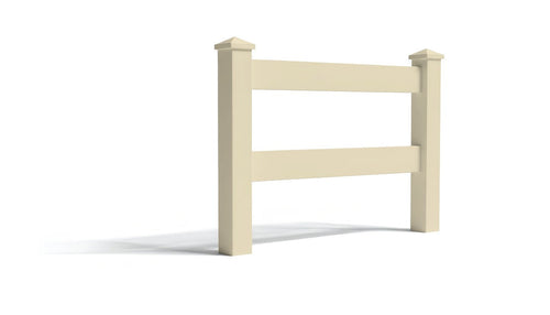 3' Tall x 3' Wide Single Swing Vinyl Gate For Vinyl Fences (AFC-302) - Tan