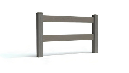 3' Tall x 4' Wide Single Swing Vinyl Gate For Vinyl Fences (AFC-302) - Chai Gray