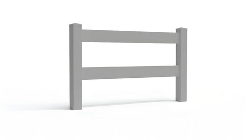 3' Tall x 4' Wide Single Swing Vinyl Gate For Vinyl Fences (AFC-302) - Light Gray