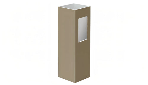 5" x 5" x 96" x .150 End Post For Vinyl Fences (AFC-018) - BUY PER PIECE (EACH) / Adobe