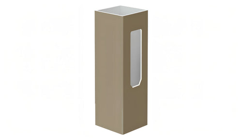 5" x 5" x 96" x .150 End Post For Vinyl Fences (AFC-373) - BUY PER PIECE (EACH) / Adobe