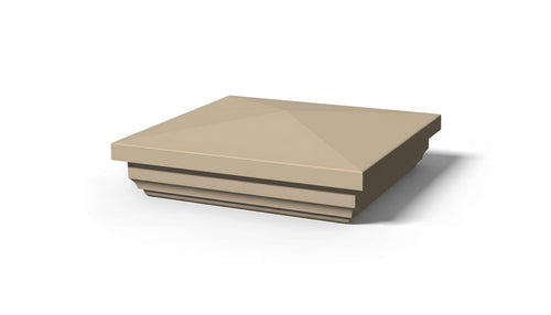 5" New England Post Cap For Vinyl Fences - BUY PER PIECE (EACH) / Adobe