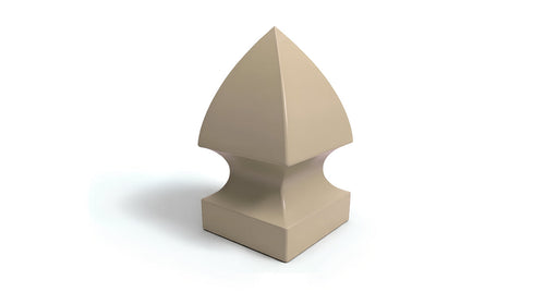5" Gothic Post Cap For Vinyl Fences - BUY PER PIECE (EACH) / Adobe