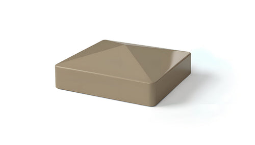 5" External Pyramid Post Cap For Vinyl Fences - BUY PER PIECE (EACH) / Adobe