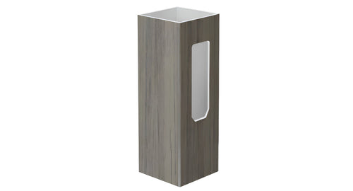 5" x 5" x 96" x .150 End Post For Vinyl Fences (AFC-373) - BUY PER PIECE (EACH) / Chai Gray