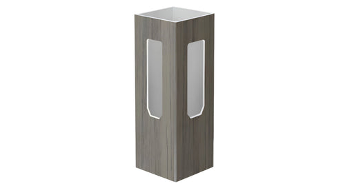 5" x 5" x 96" x .150 Corner Post For Vinyl Fences (AFC-373) - BUY PER PIECE (EACH) / Chai Gray