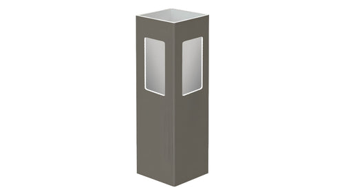4" x 4" x 72" x .135 Corner Post For Vinyl Fences (AFC-97) - BUY PER PIECE (EACH) / Dark Gray