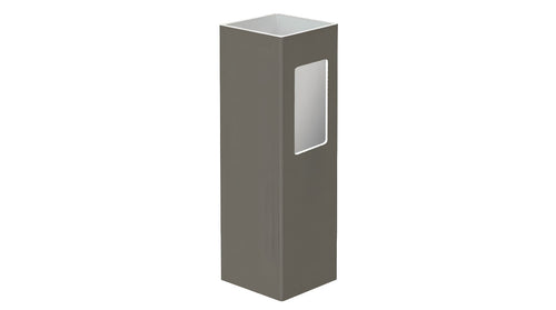 5" x 5" x 88" x .150 End Post For Vinyl Fences (AFC-6COS) - BUY PER PIECE (EACH) / Dark Gray