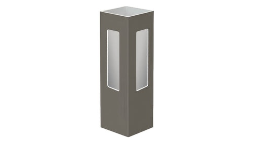5" x 5" x 84" x .150 Corner Post For Vinyl Fences (AFC-006) - BUY PER PIECE (EACH) / Dark Gray