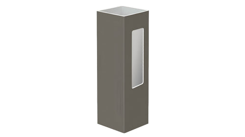 5" x 5" x 84" x .150 End Post For Vinyl Fences (AFC-006) - BUY PER PIECE (EACH) / Dark Gray