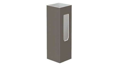 5" x 5" x 96" x .150 End Post For Vinyl Fences (AFC-373) - BUY PER PIECE (EACH) / Dark Gray