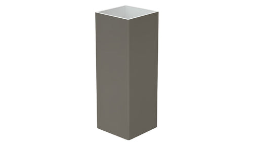 5" x 5" x 96" x .150 Standard Blank Post For Vinyl Fences - BUY PER PIECE (EACH) / Dark Gray