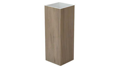5" x 5" x 96" x .150 Standard Blank Post For Vinyl Fences - BUY PER PIECE (EACH) / Green Teak