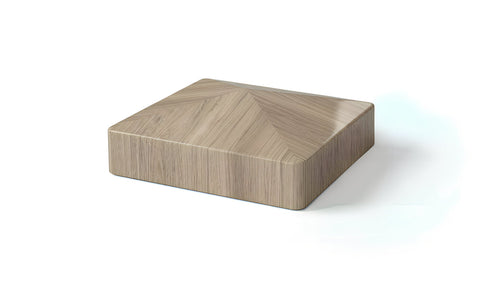 5" External Pyramid Post Cap For Vinyl Fences - BUY PER PIECE (EACH) / Green Teak