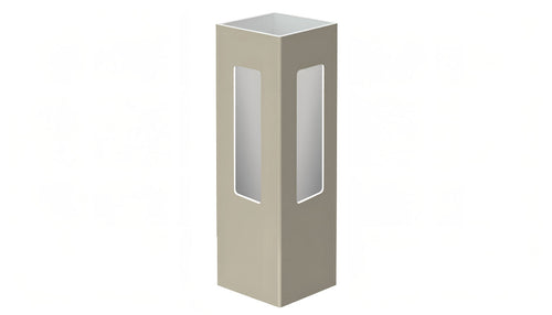 5" x 5" x 84" x .150 Corner Post For Vinyl Fences (AFC-006) - BUY PER PIECE (EACH) / Light Gray
