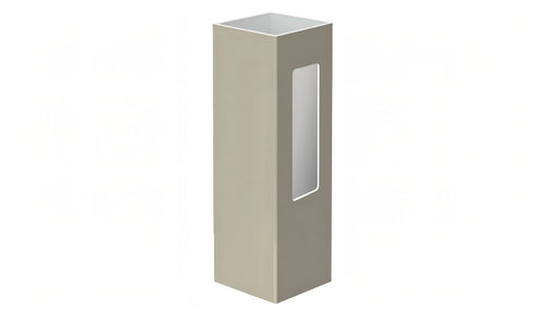 5" x 5" x 84" x .150 End Post For Vinyl Fences (AFC-006) - BUY PER PIECE (EACH) / Light Gray