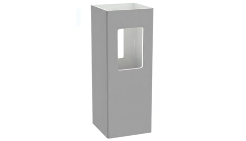 5" x 5" x 88" x .150 Line Post For Vinyl Fences (AFC-012) - BUY PER PIECE (EACH) / Light Gray