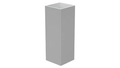 5" x 5" x 96" x .150 Standard Blank Post For Vinyl Fences - BUY PER PIECE (EACH) / Light Gray
