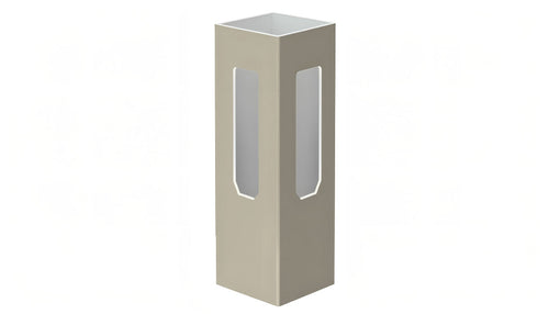 5" x 5" x 96" x .150 Corner Post For Vinyl Fences (AFC-373) - BUY PER PIECE (EACH) / Light Gray
