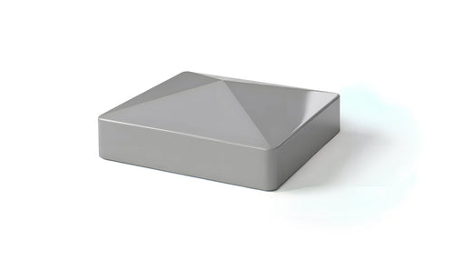 5" External Pyramid Post Cap For Vinyl Fences - BUY PER PIECE (EACH) / Light Gray