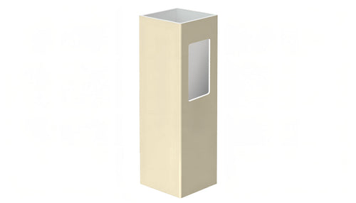 4" x 4" x 72" x .135 End Post For Vinyl Fences (AFC-97) - BUY PER PIECE (EACH) / Tan