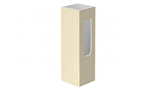5" x 5" x 96" x .150 End Post For Vinyl Fences (AFC-373) - BUY PER PIECE (EACH) / Tan