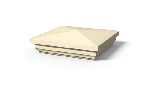 5" New England Post Cap For Vinyl Fences - BUY PER PIECE (EACH) / Tan