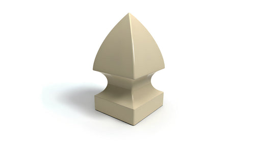 5" Gothic Post Cap For Vinyl Fences - BUY PER PIECE (EACH) / Tan