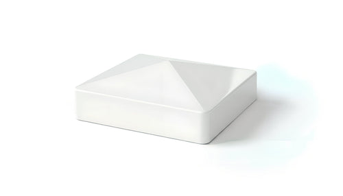 5" External Pyramid Post Cap For Vinyl Fences - BUY PER PIECE (EACH) / White