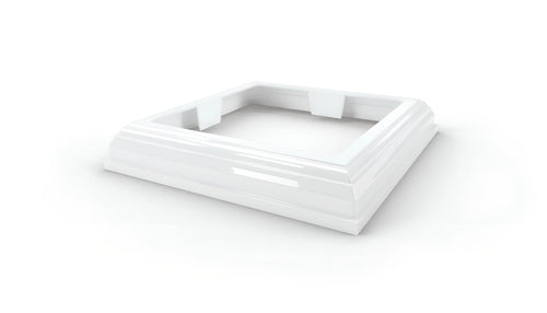 4" New England Trim Ring For Vinyl Fence Posts - BUY PER PIECE (EACH) / White