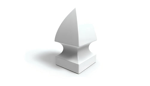5" Gothic Post Cap For Vinyl Fences - BUY PER PIECE (EACH) / White
