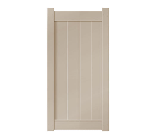 6' Tall x 3' Wide Single Swing Vinyl Gate For Vinyl Fences (AFC-6COS)