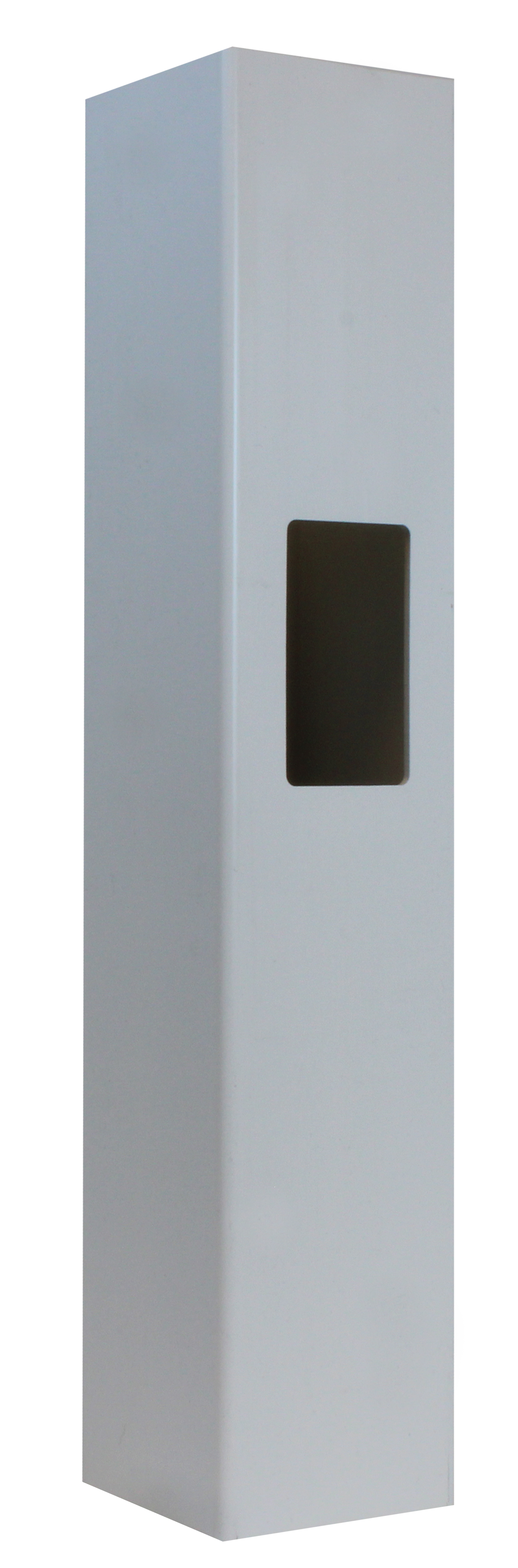 White 4" x 4" x 6' x .115 Routed End Post K-15 For Vinyl Fences