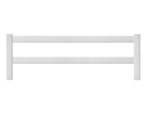 4' x 3' Ranch Rail Single Swing Gate White 4' opening x 3' tall (K-302) For Vinyl Fences