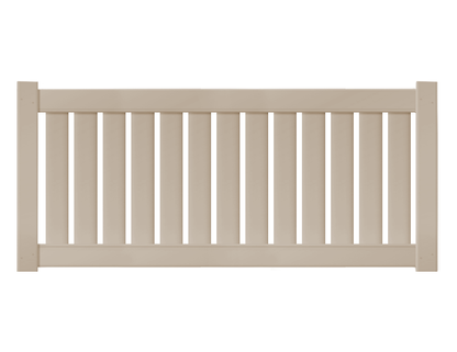 [Price Per Foot - AFC-0304] 4' Tall Semi-Privacy Vinyl Fence with 1" Air Space