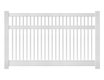 [Price Per Foot - AFC-007] 5' Tall Closed Picket Pool Fence with 2-1/2" Air Space For Vinyl Fences